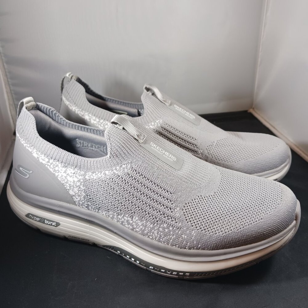 Skechers Go Walk Workout Walker Slip-on Grey Sneaker size 10